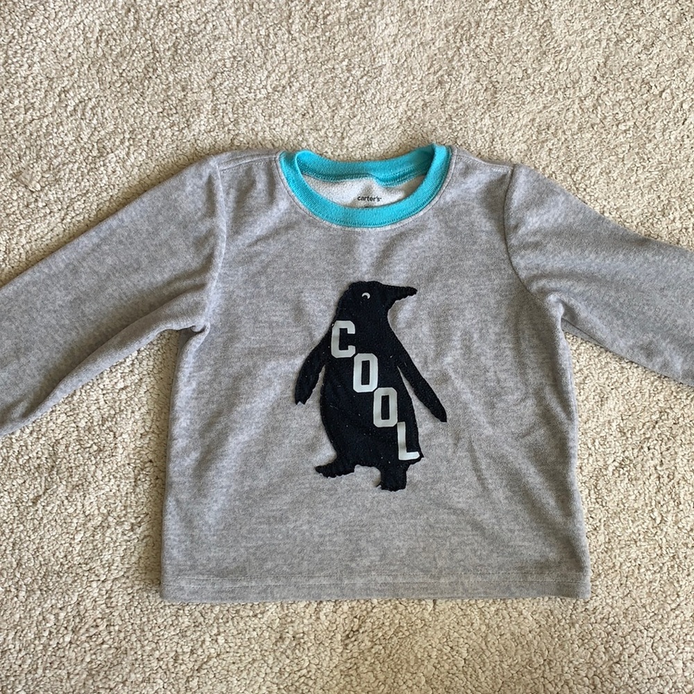 Carter’s penguin fleece sweater